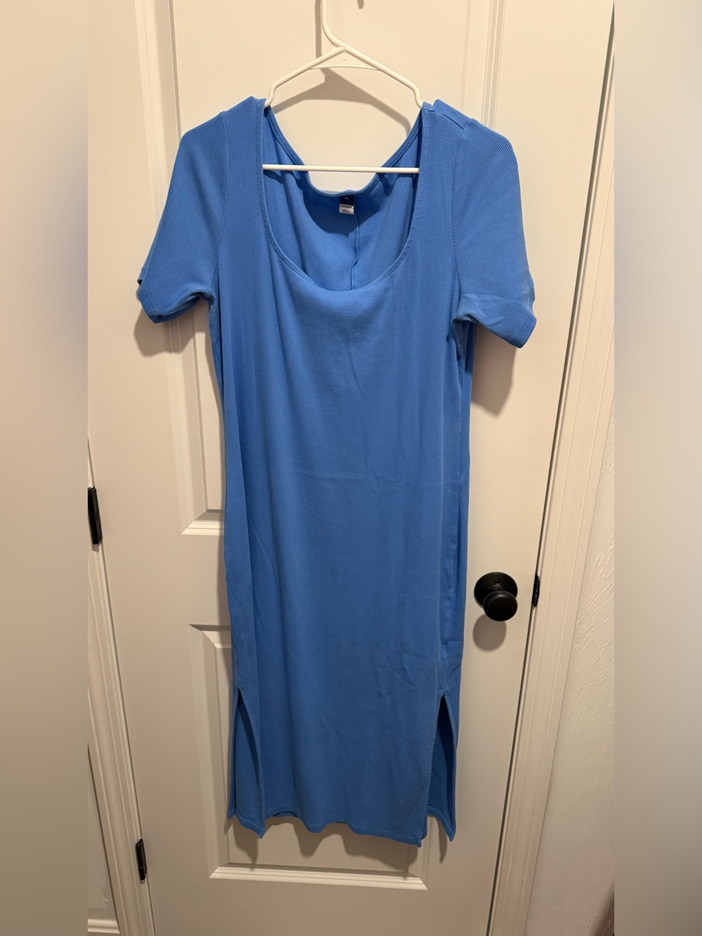 Old Navy - XL Blue Square Neck Midi Dress